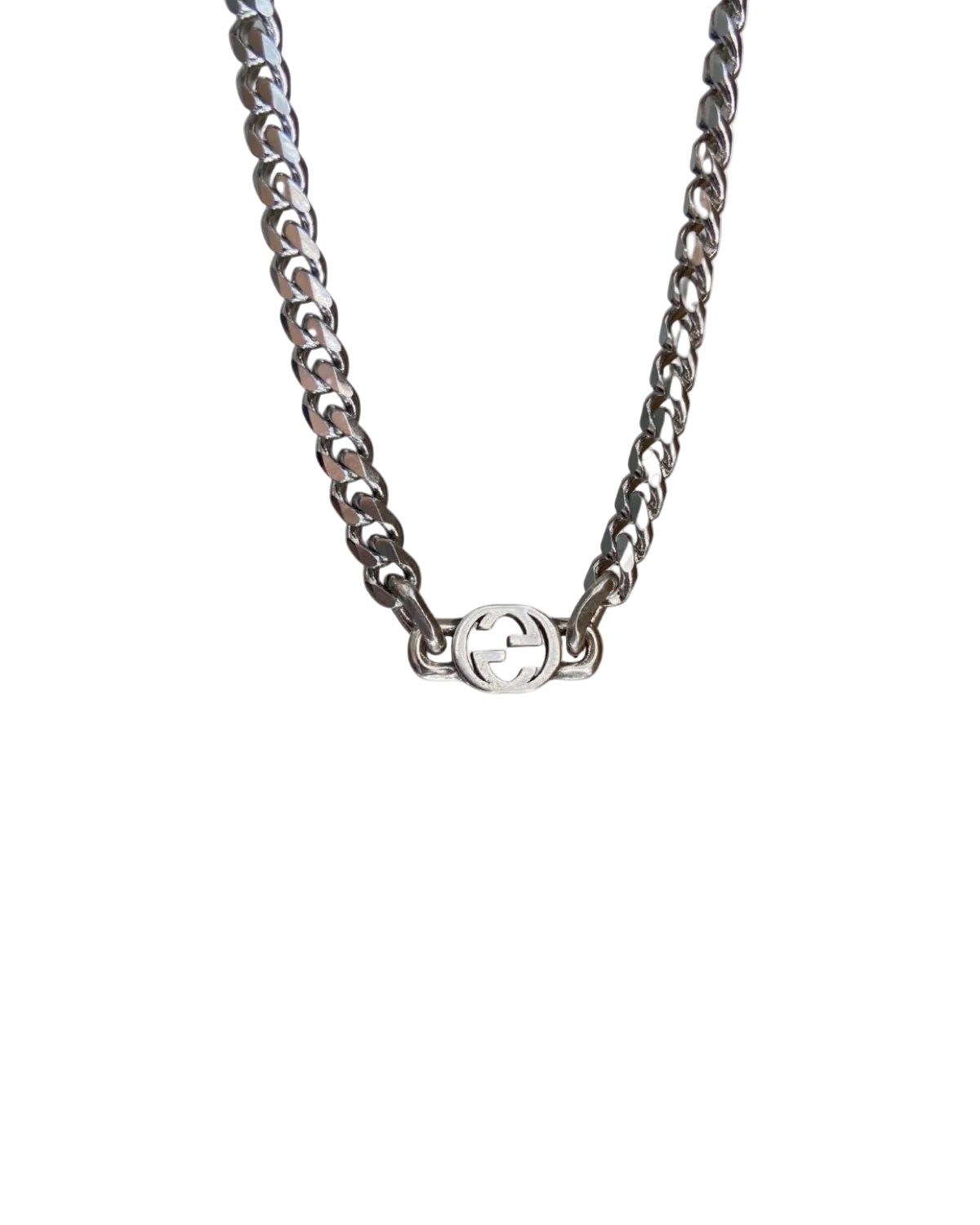 Authentic Gucci Interlocking Pendant Repurposed Choker