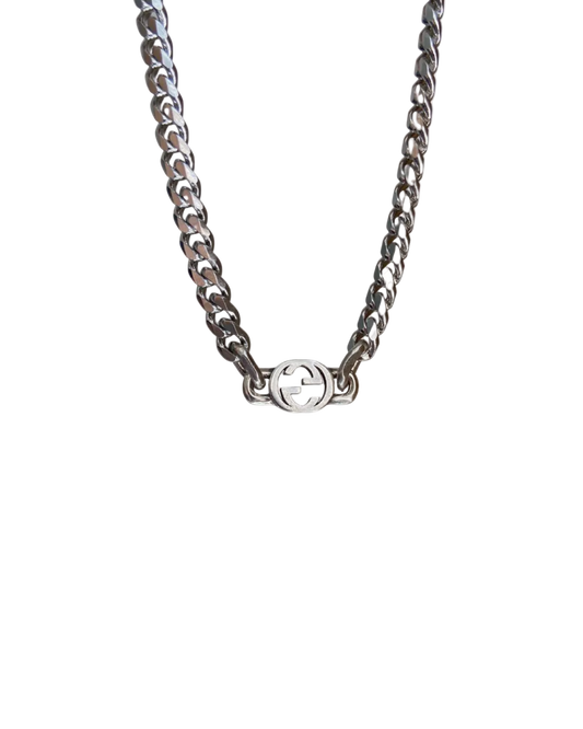 Authentic Gucci Interlocking Pendant Repurposed Choker