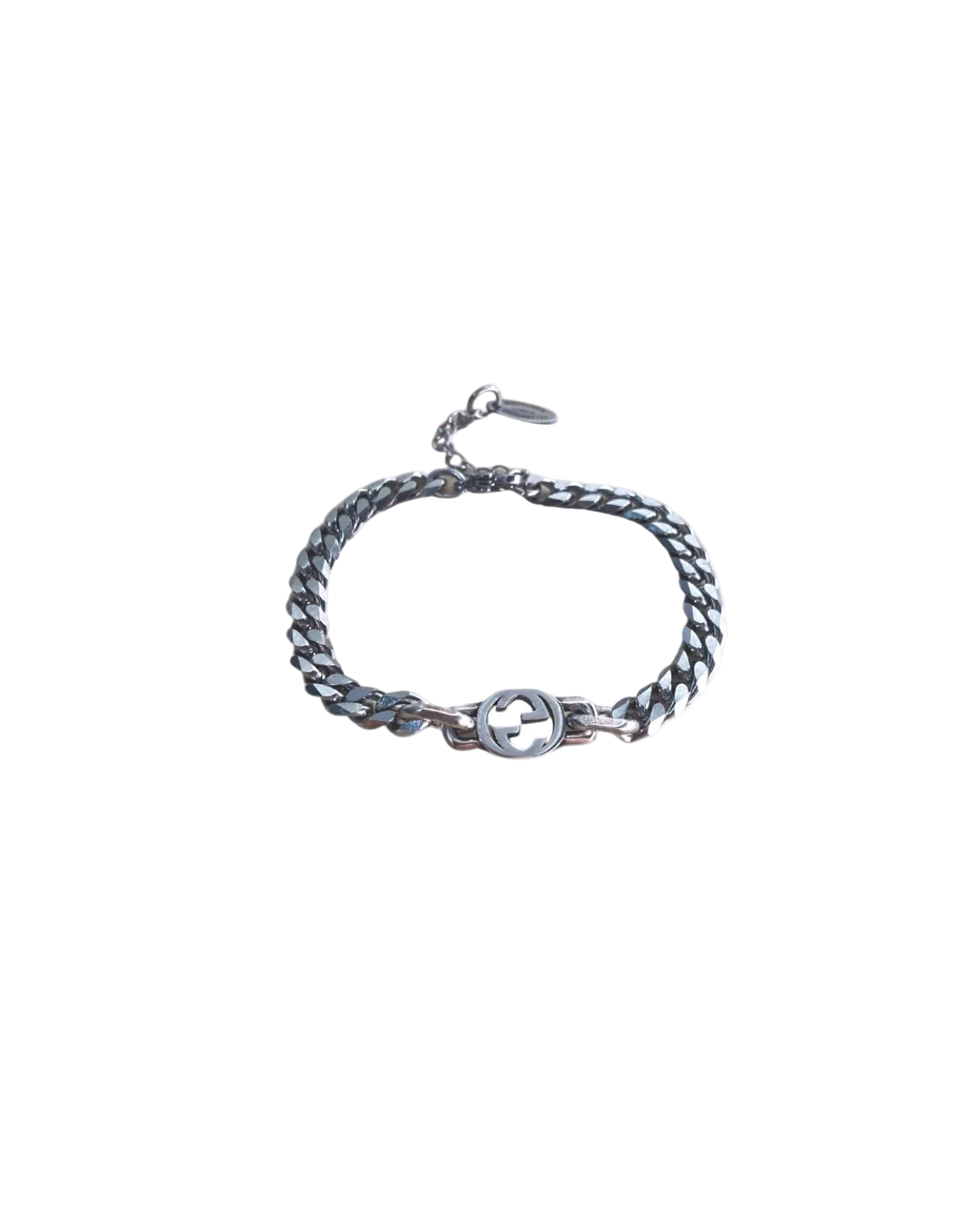 Authentic Gucci Interlocking Pendant Repurposed Bracelet