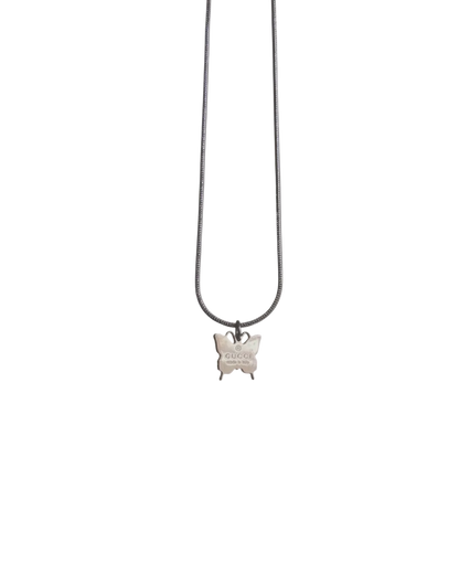 Authentic Gucci Pendant butterfly Repurposed Necklace