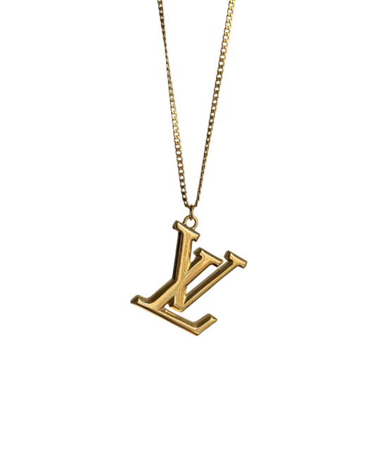 Authentic Louis Vuitton Logo - Reworked Necklace