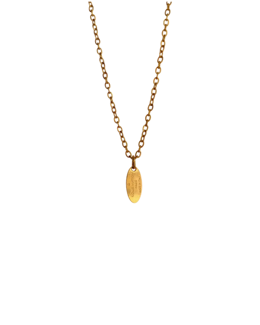 Authentic Louis Vuitton Mini Plaque - Reworked Necklace