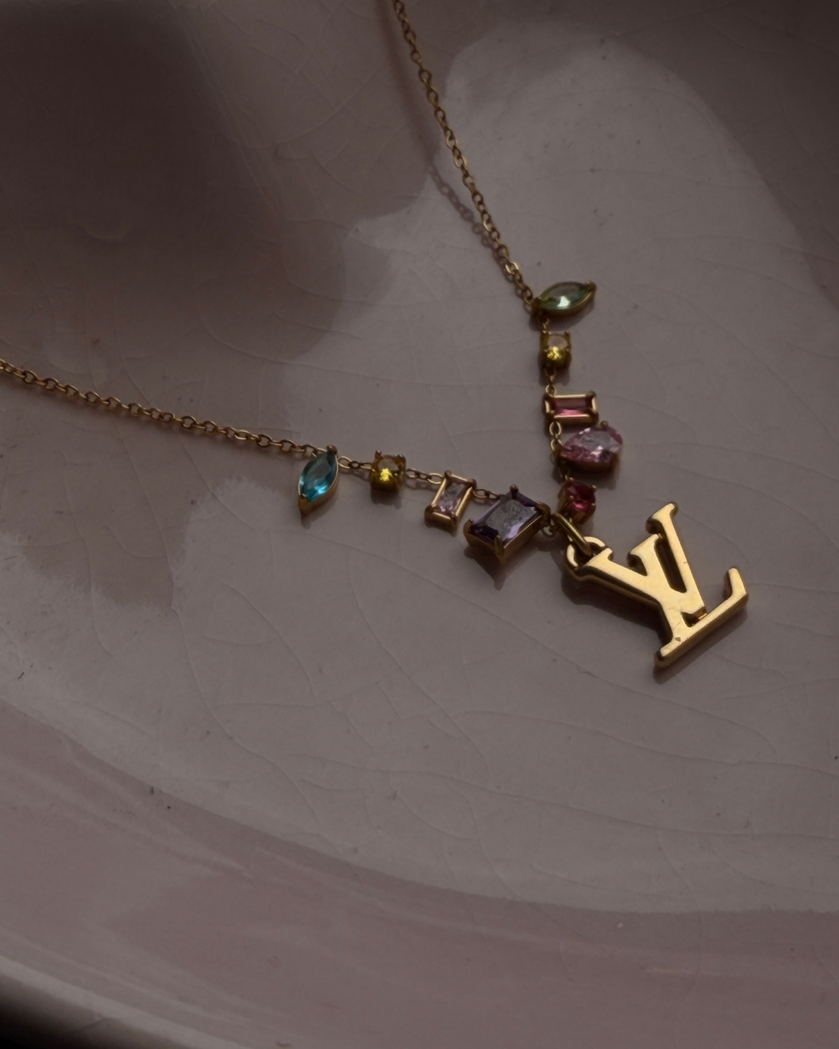 Authentic Louis Vuitton Pendant Logo Reworked Pendant Summer Edition