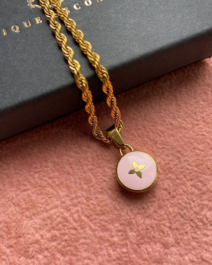 Authentic Louis Vuitton Pendant- Reworked Necklace