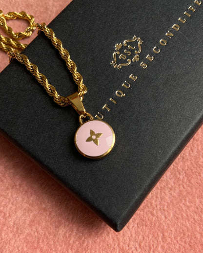 Authentic Louis Vuitton Pendant- Reworked Necklace