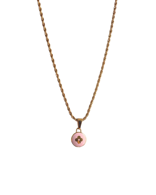 Authentic Louis Vuitton Purple Pendant- Necklace