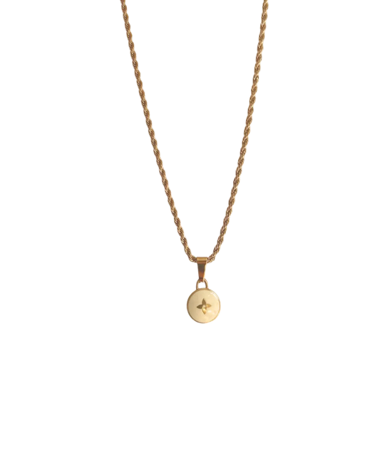 Authentic Louis Vuitton White Pendant- Necklace