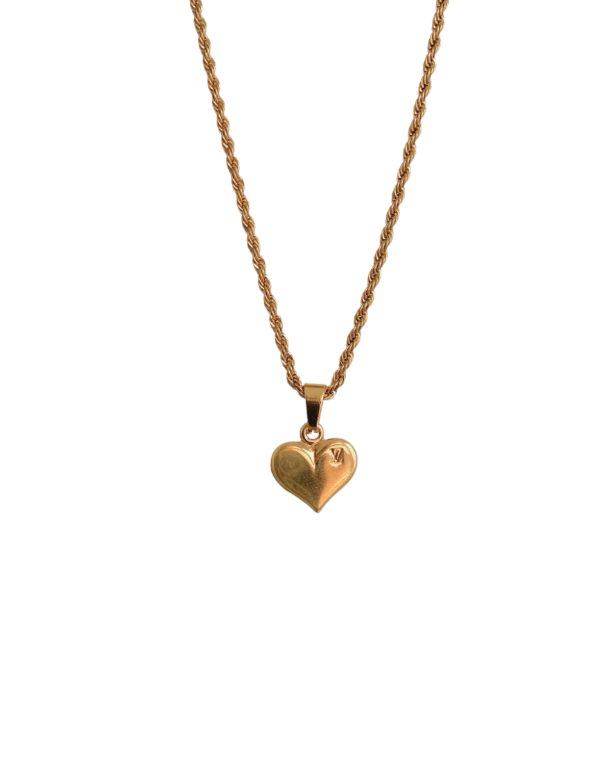 Authentic Louis Vuitton Pendant Heart Reworked Pendant