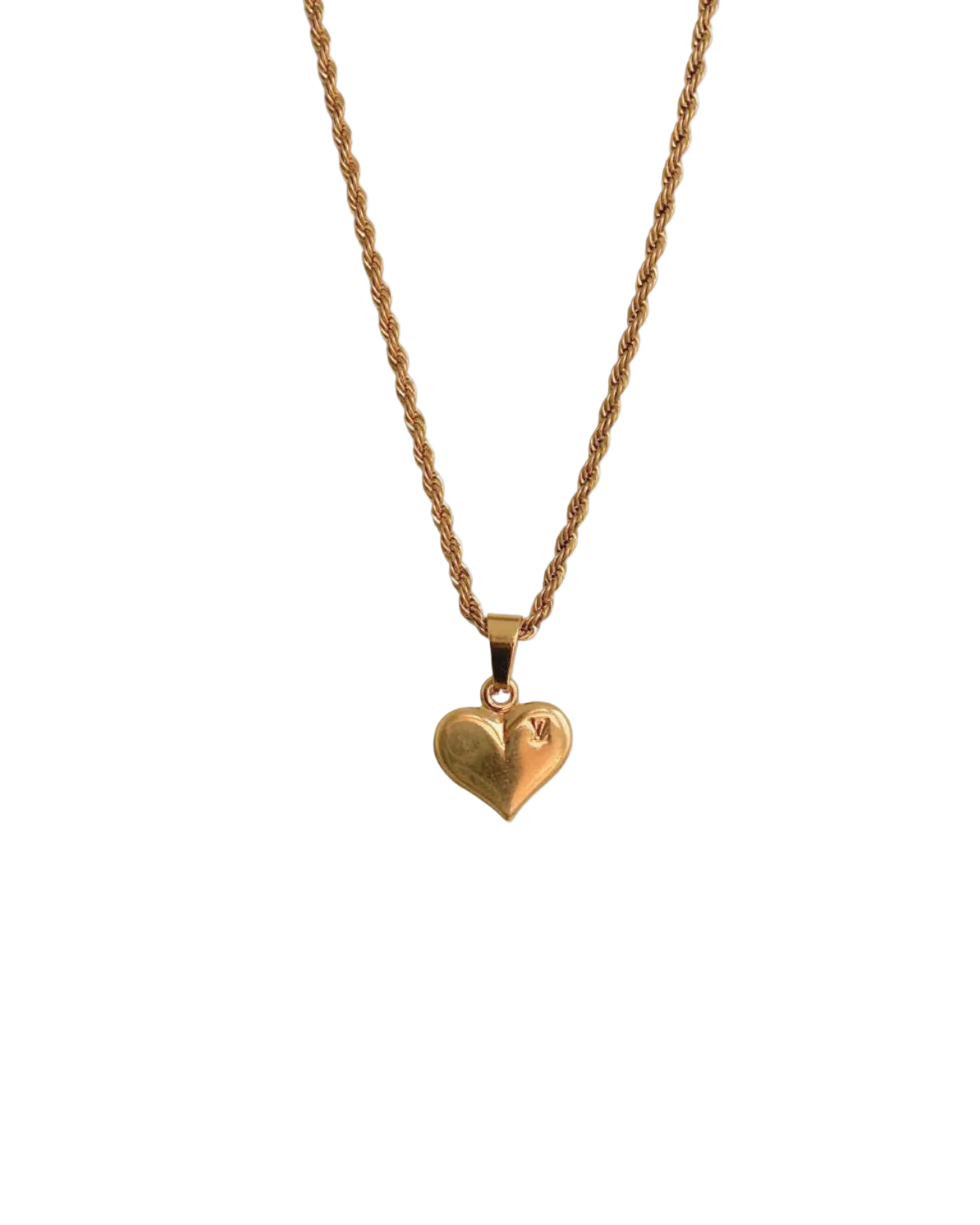 Authentic Louis Vuitton Pendant Heart Reworked Pendant