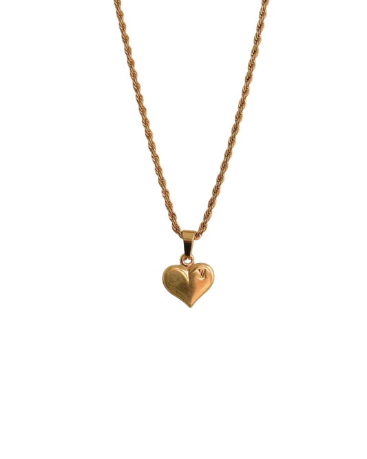 Authentic Louis Vuitton Pendant Heart Reworked Pendant