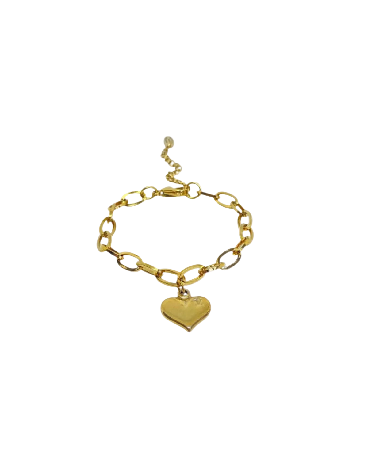 Authentic Louis Vuitton Pendant Heart - Repurposed Bracelet
