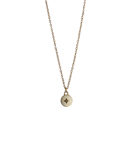 Authentic Louis Vuitton White Pendant- Necklace
