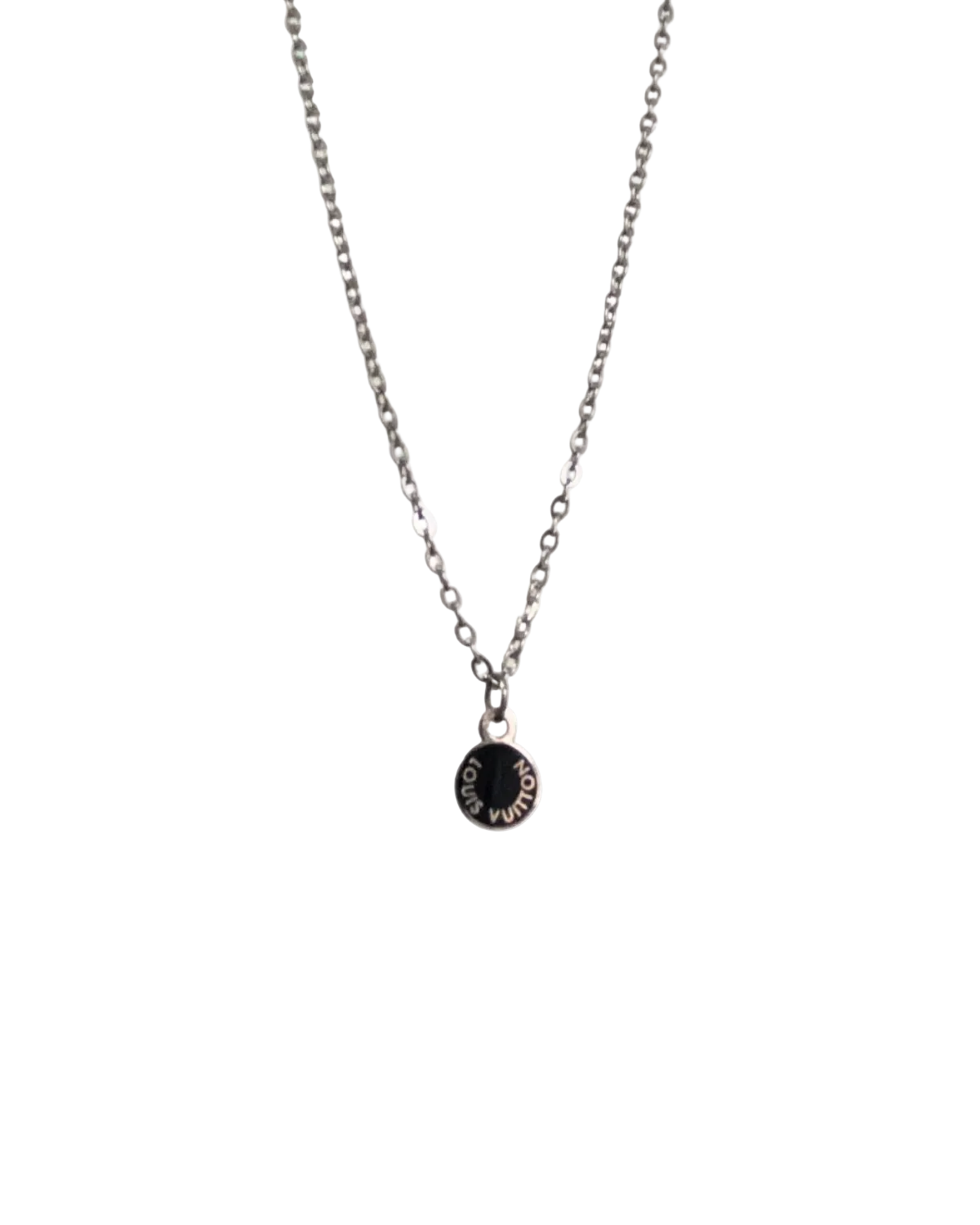 Authentic Louis Vuitton Mini Blue Pendant - Reworked Necklace