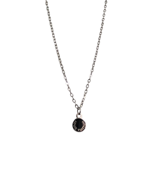 Authentic Louis Vuitton Mini Blue Pendant - Reworked Necklace