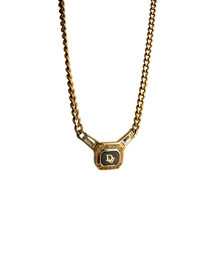 Authentic Dior Crystal Black Necklace