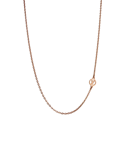 Authentic Louis Vuitton Nanogram Pendant - Reworked Rose Gold Assymetric Necklace