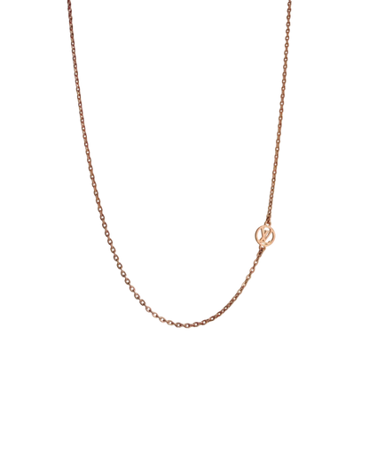Authentic Louis Vuitton Nanogram Pendant - Reworked Rose Gold Assymetric Necklace