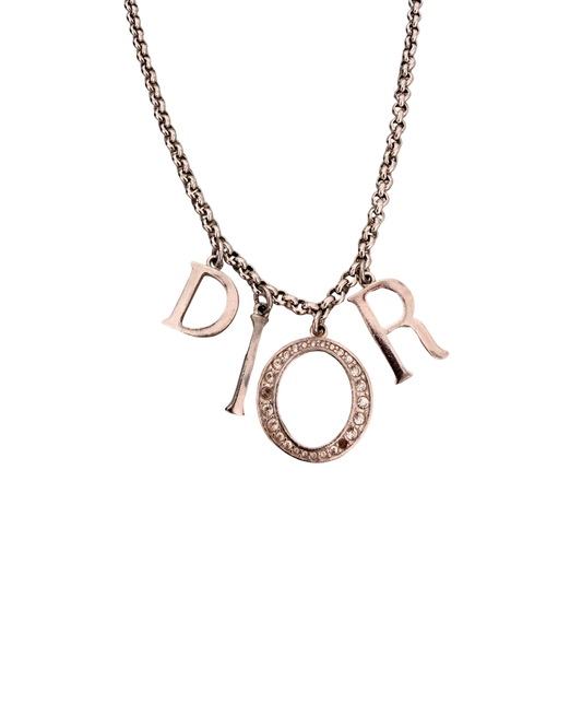 Dior Pendants Spellout - Repurposed Silver