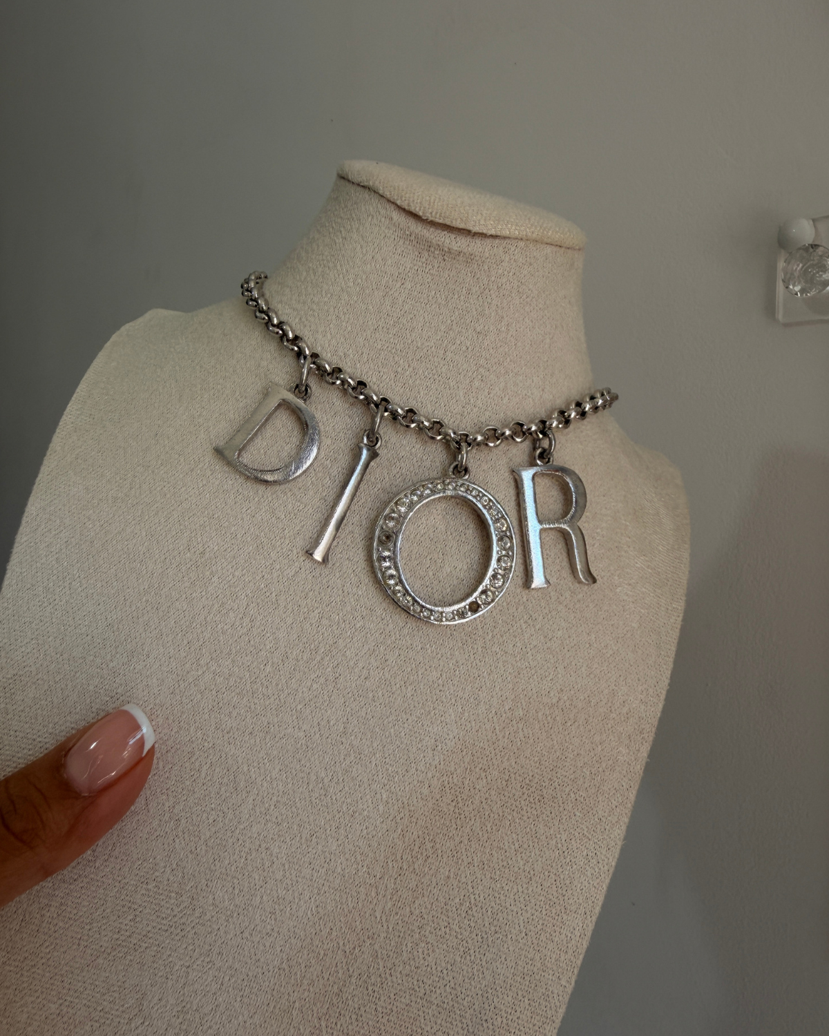 Dior Pendants Spellout - Repurposed Silver