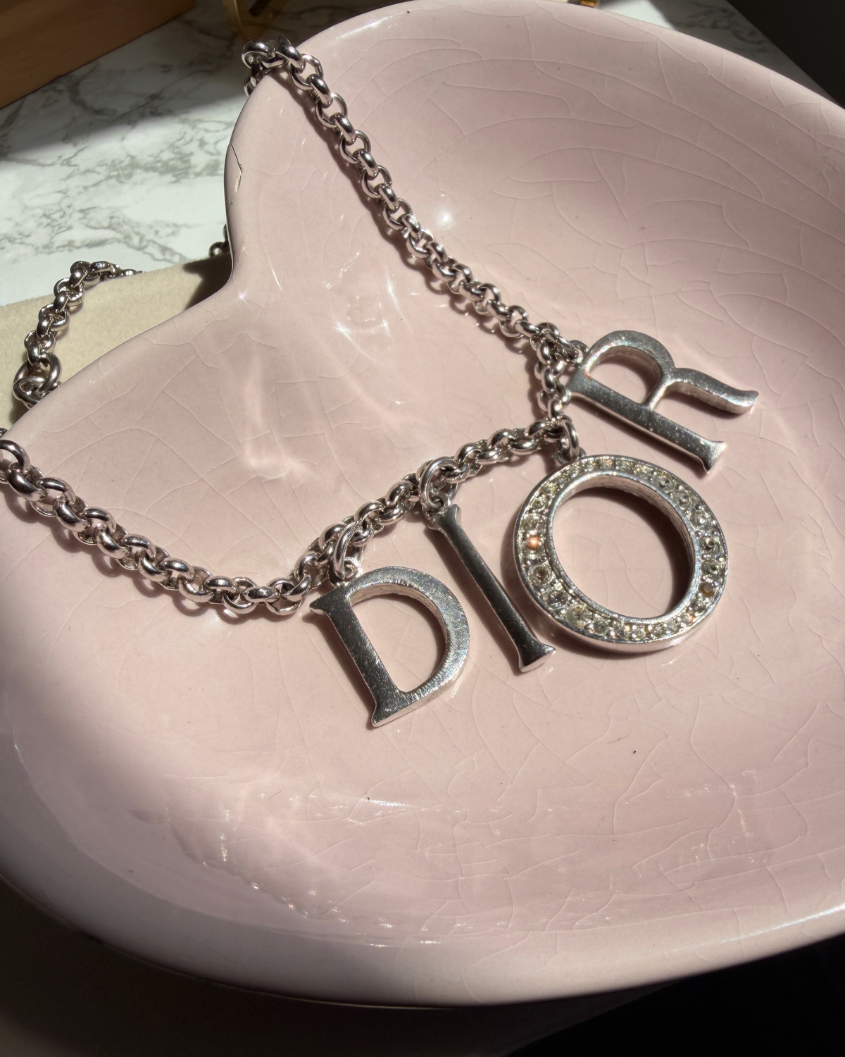 Dior Pendants Spellout - Repurposed Silver