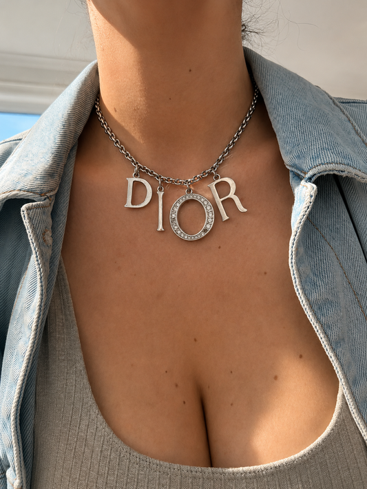 Dior Pendants Spellout - Repurposed Silver