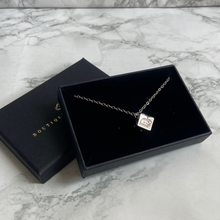 Load image into Gallery viewer, Mini Authentic Dior Dice Rhinestone Logo Pendant- Reworked Necklace