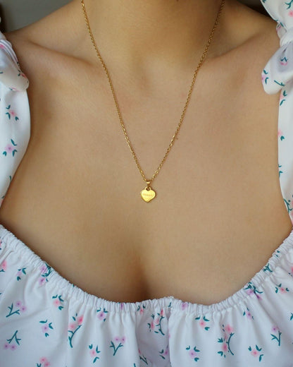 Authentic Prada Heart Charm - Repurposed Necklace