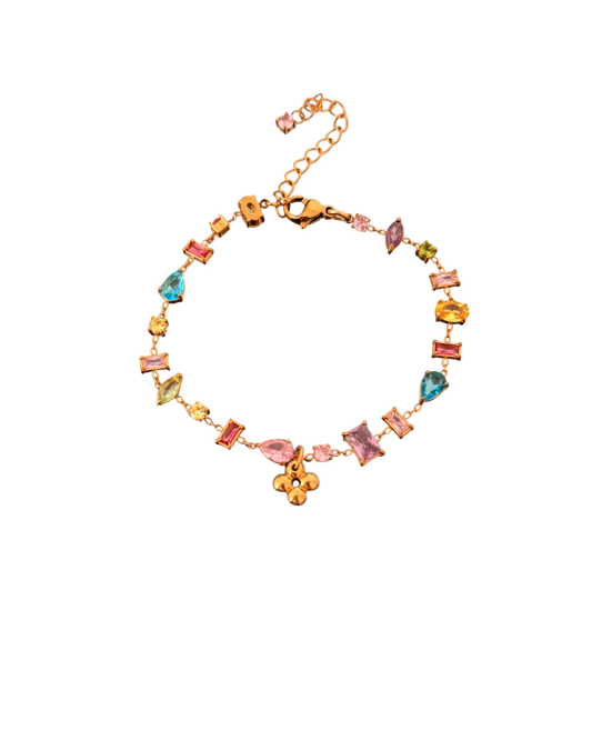 Authentic Louis Vuitton Blooming Pendant Reworked Bracele
