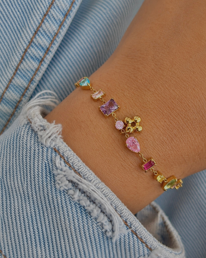 Authentic Louis Vuitton Blooming Pendant Reworked Bracele