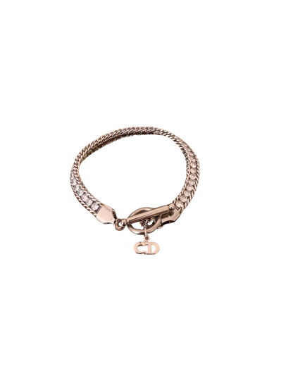 Authentic Dior CD clasp Pendant- Reworked Bracelet