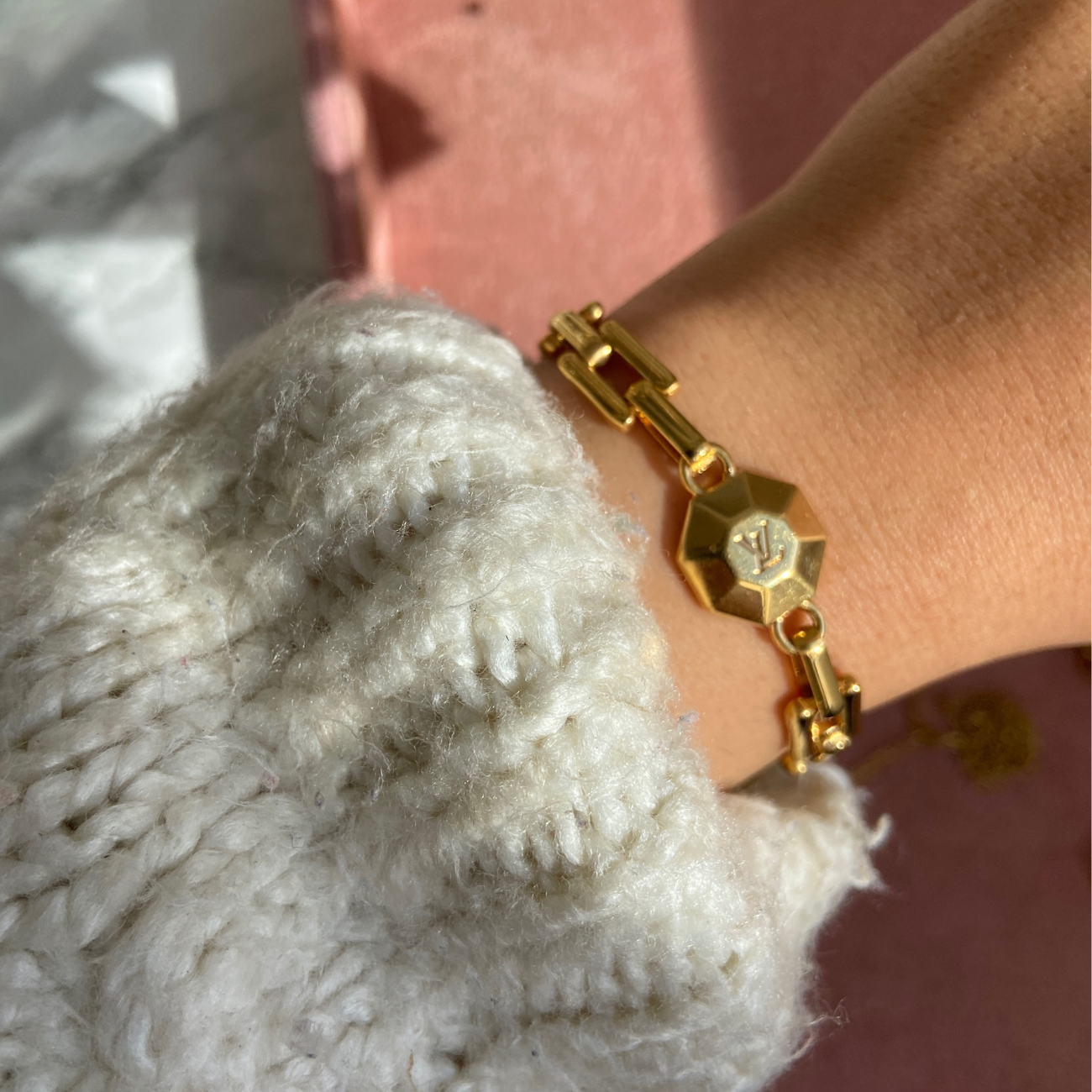 Authentic Louis Vuitton Logo - Reworked Bracelet
