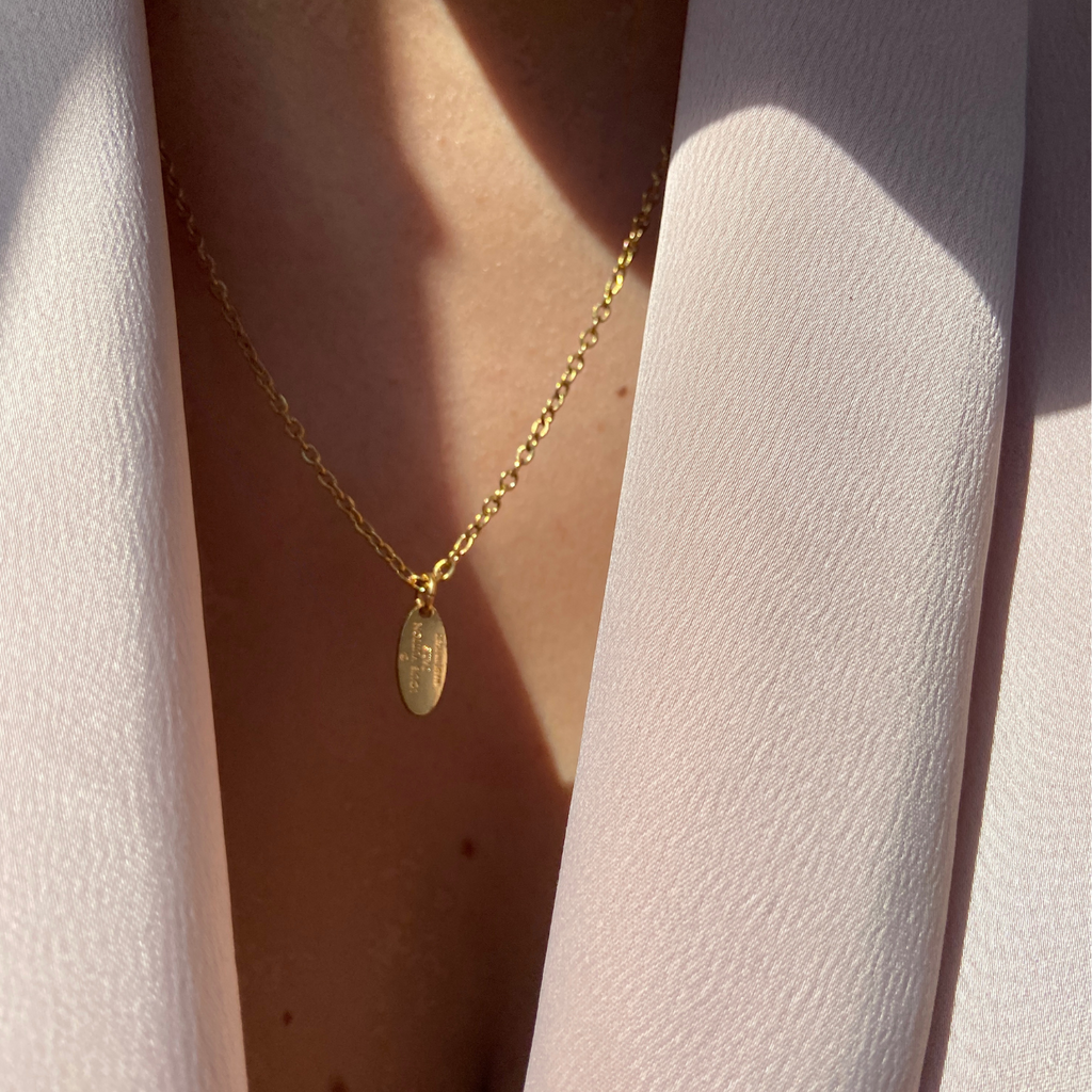 Authentic Louis Vuitton Mini Plaque - Reworked Necklace