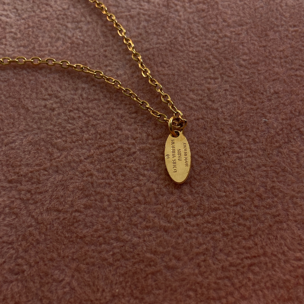 Authentic Louis Vuitton Mini Plaque - Reworked Necklace