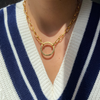 Authentic Louis Vuitton Rounded Logo Clasp- Reworked Necklace