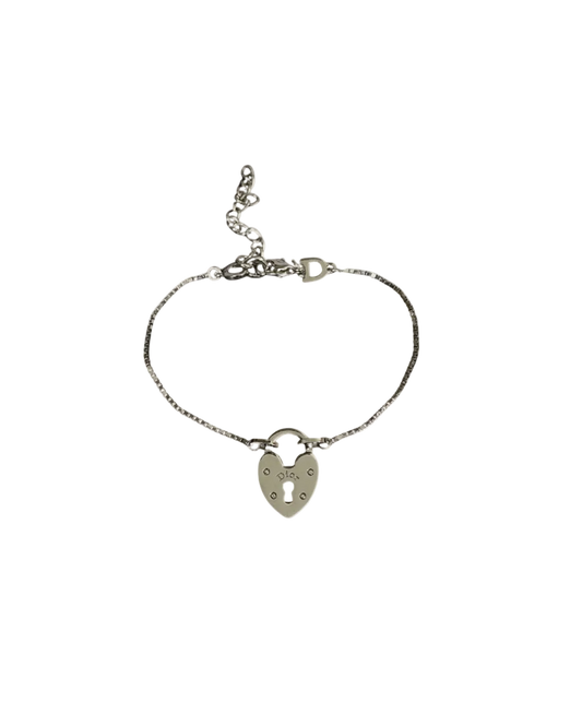 Authentic Dior Pendant Heart - Reworked Bracelet