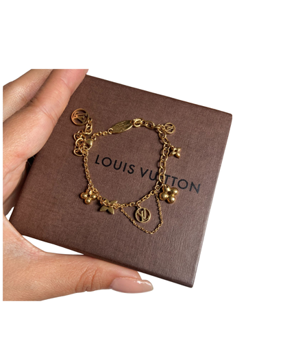 Authentic Louis Vuitton Blooming Pendant Reworked Necklace