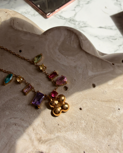 Authentic Louis Vuitton Blooming Pendant Reworked Necklace