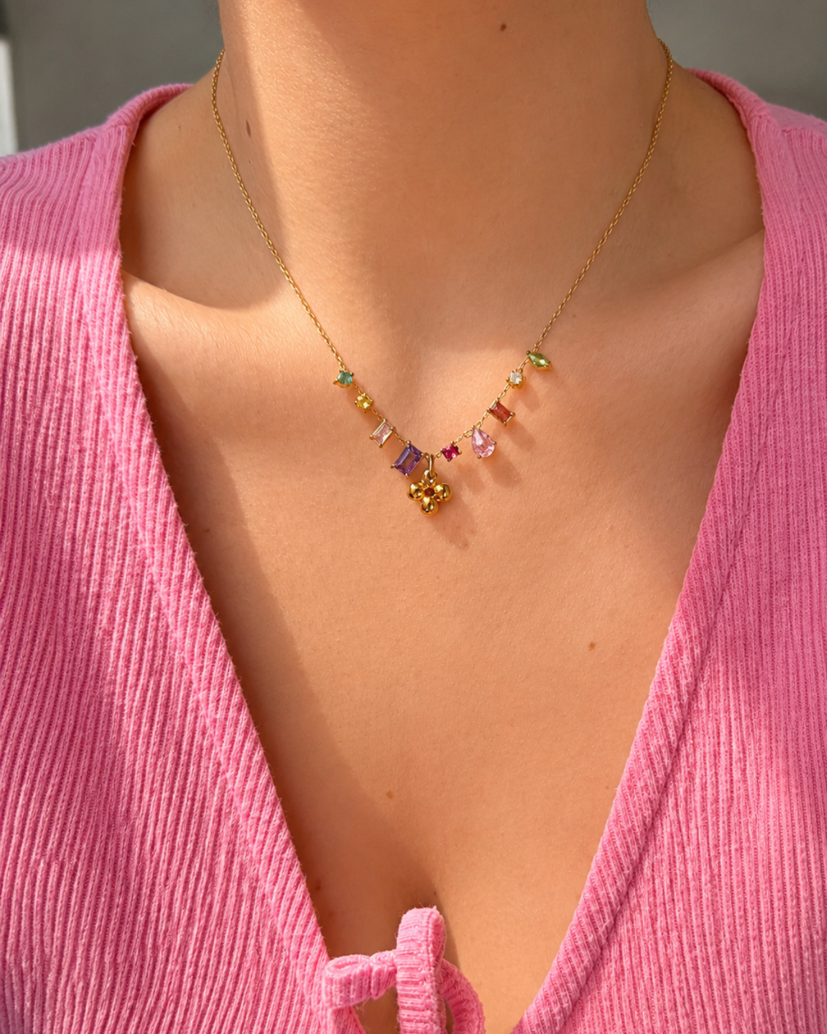 Authentic Louis Vuitton Blooming Pendant Reworked Necklace