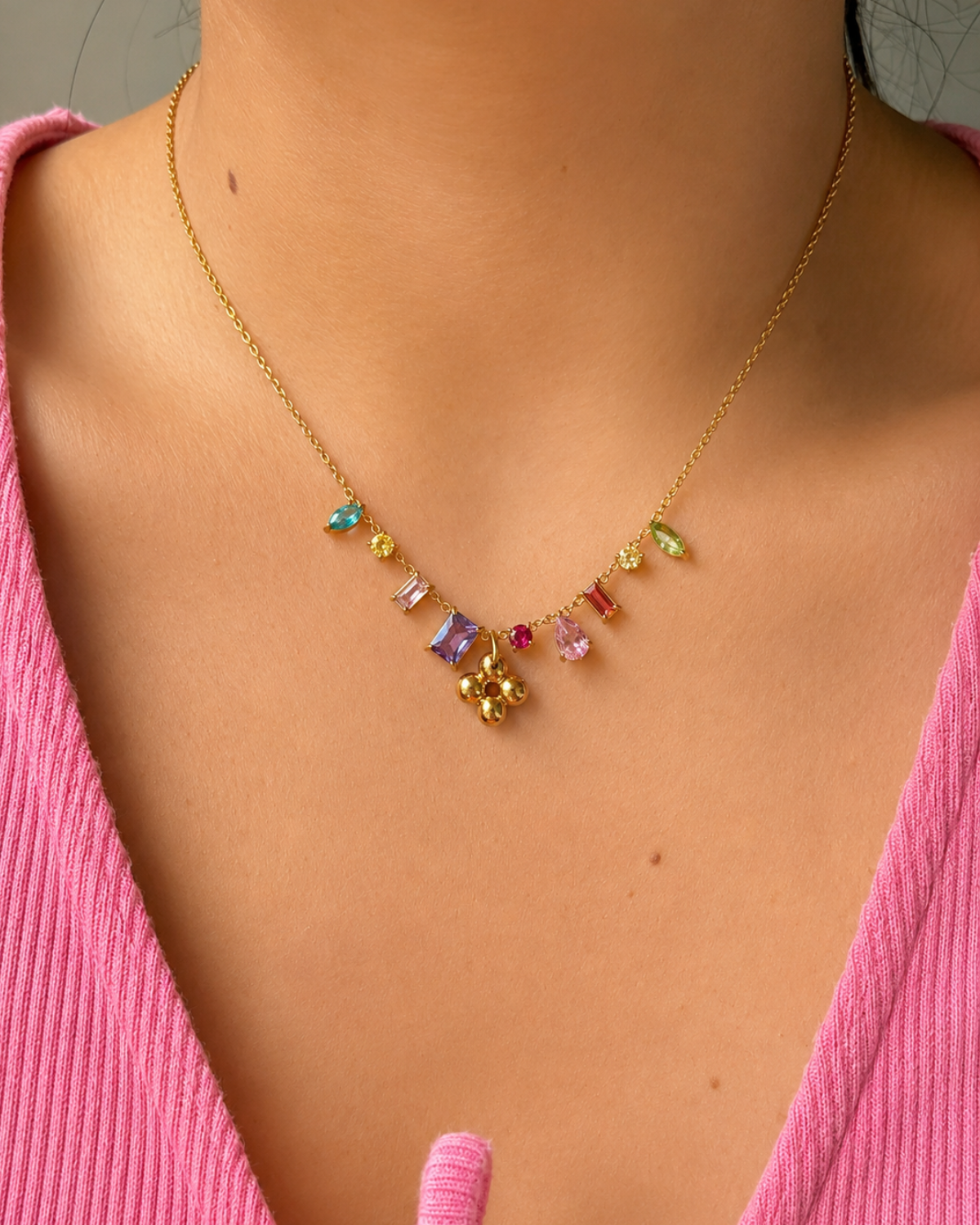 Authentic Louis Vuitton Blooming Pendant Reworked Necklace