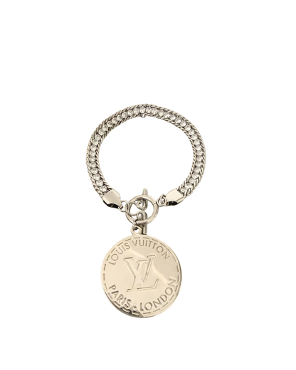 Authentic Louis Vuitton Silver Pendant-Repurposed Bracelet