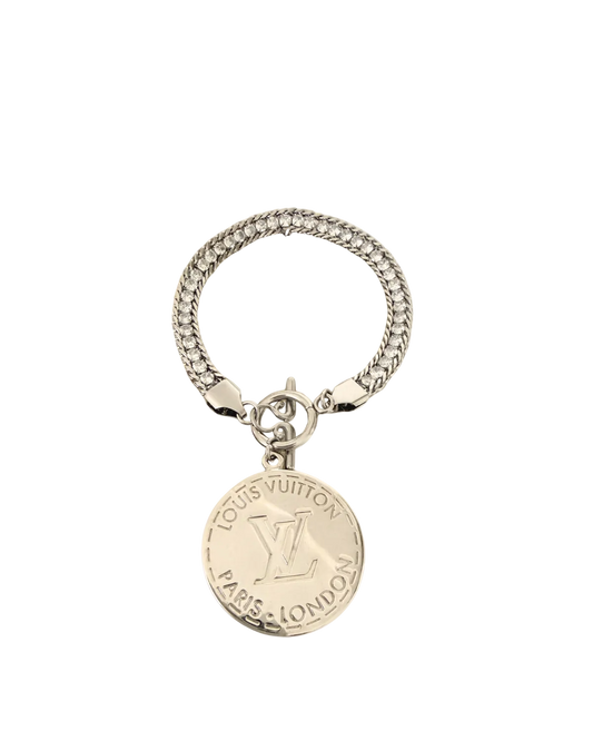 Authentic Louis Vuitton Silver Pendant-Repurposed Bracelet