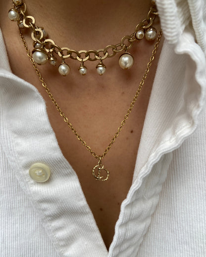 Authentic CD Dior mise pendant - Reworked Necklace