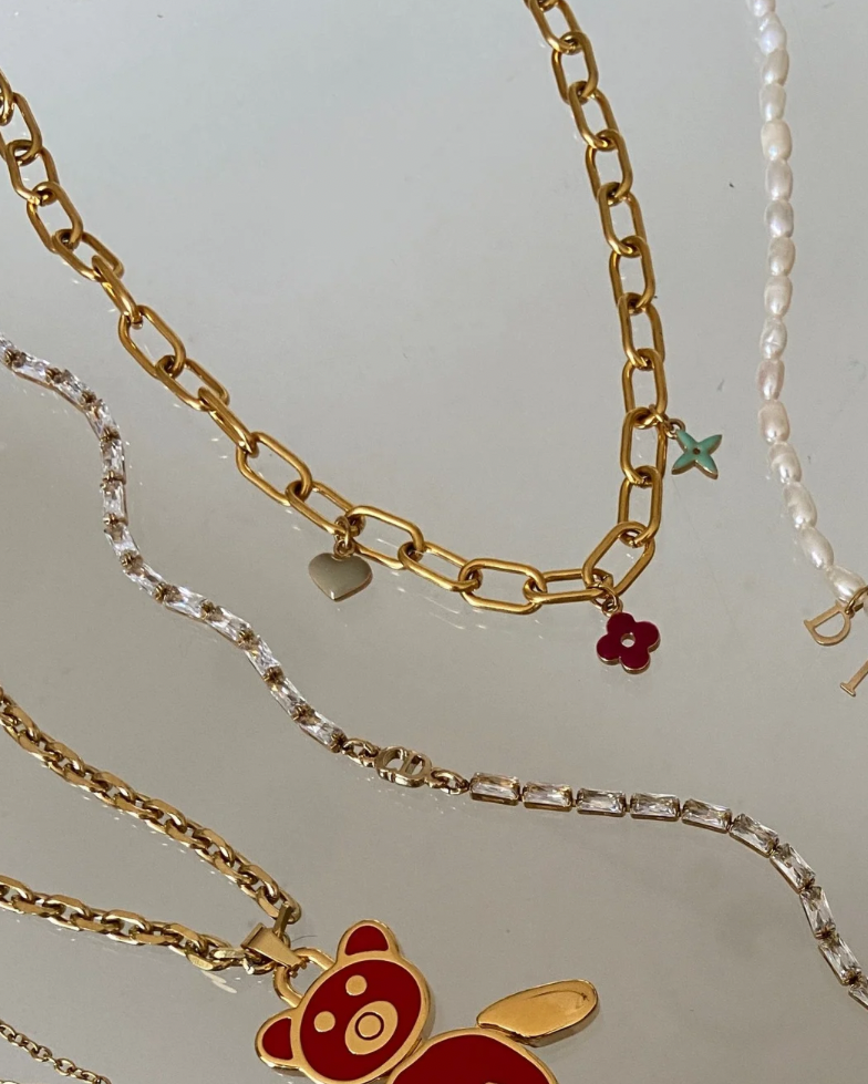Authentic Louis Vuitton Multicharm Reworked Necklace