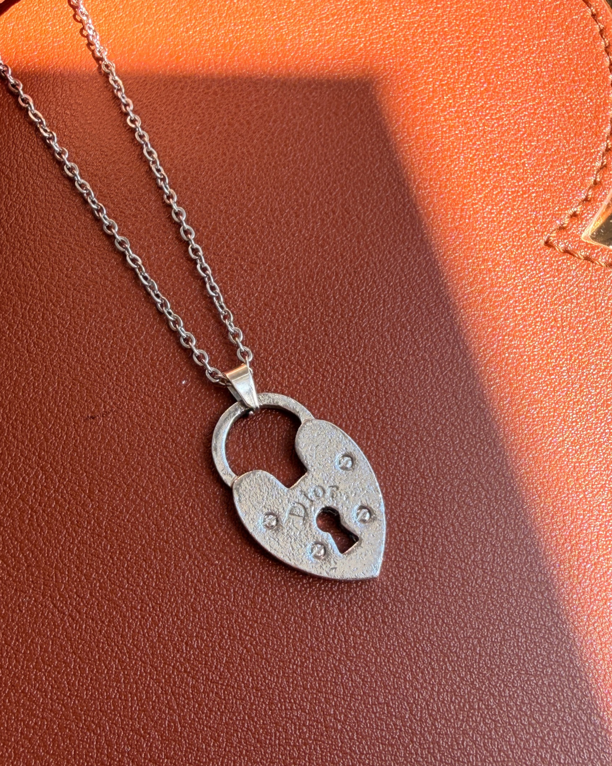Authentic Dior Logo Pendant- Reworked Necklace