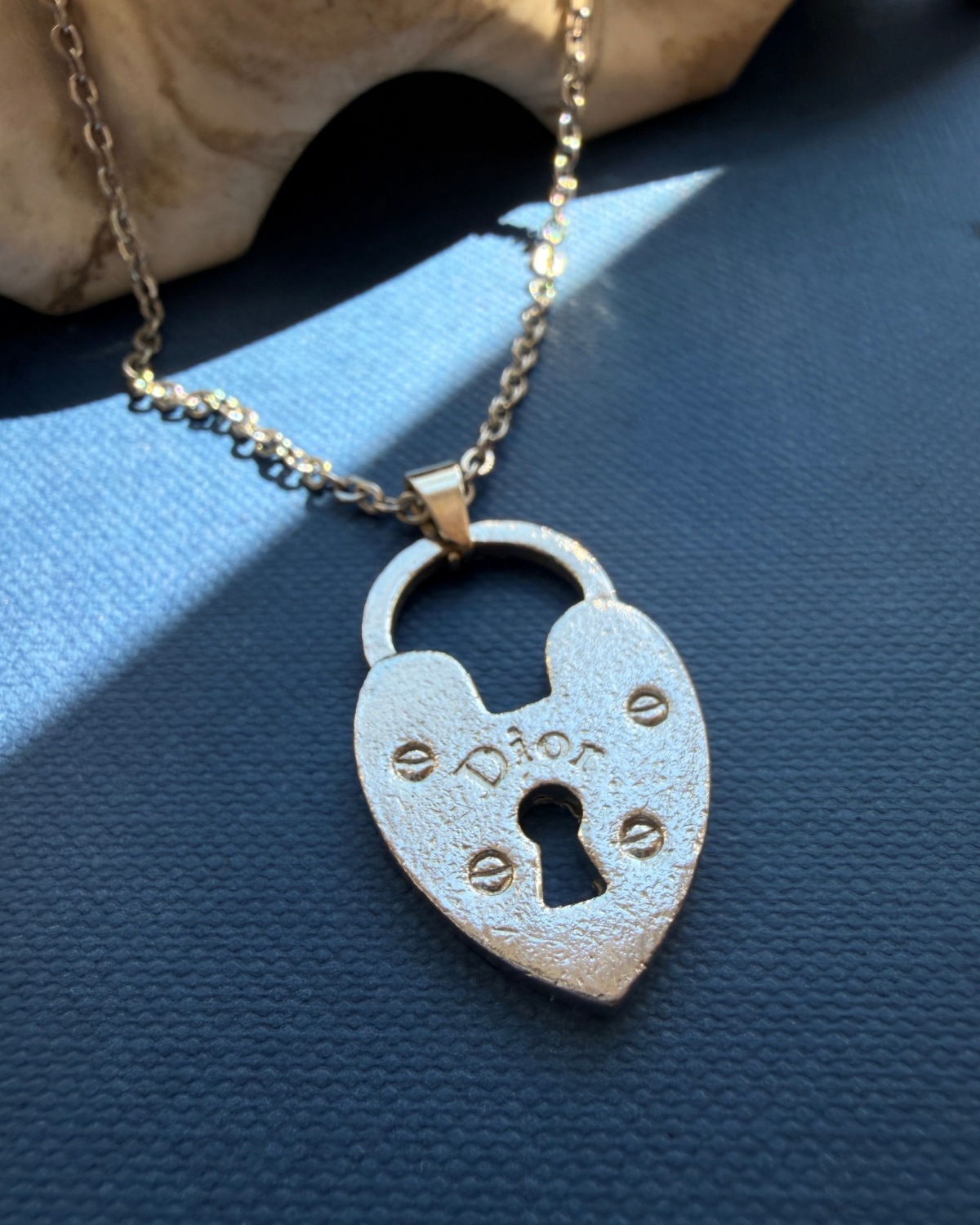 Authentic Dior Logo Pendant- Reworked Necklace
