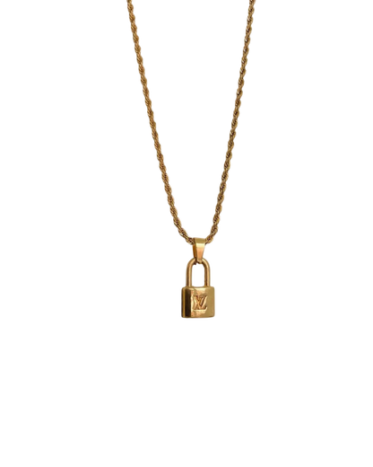 Authentic Louis Vuitton Pendant Padlock Reworked Pendant