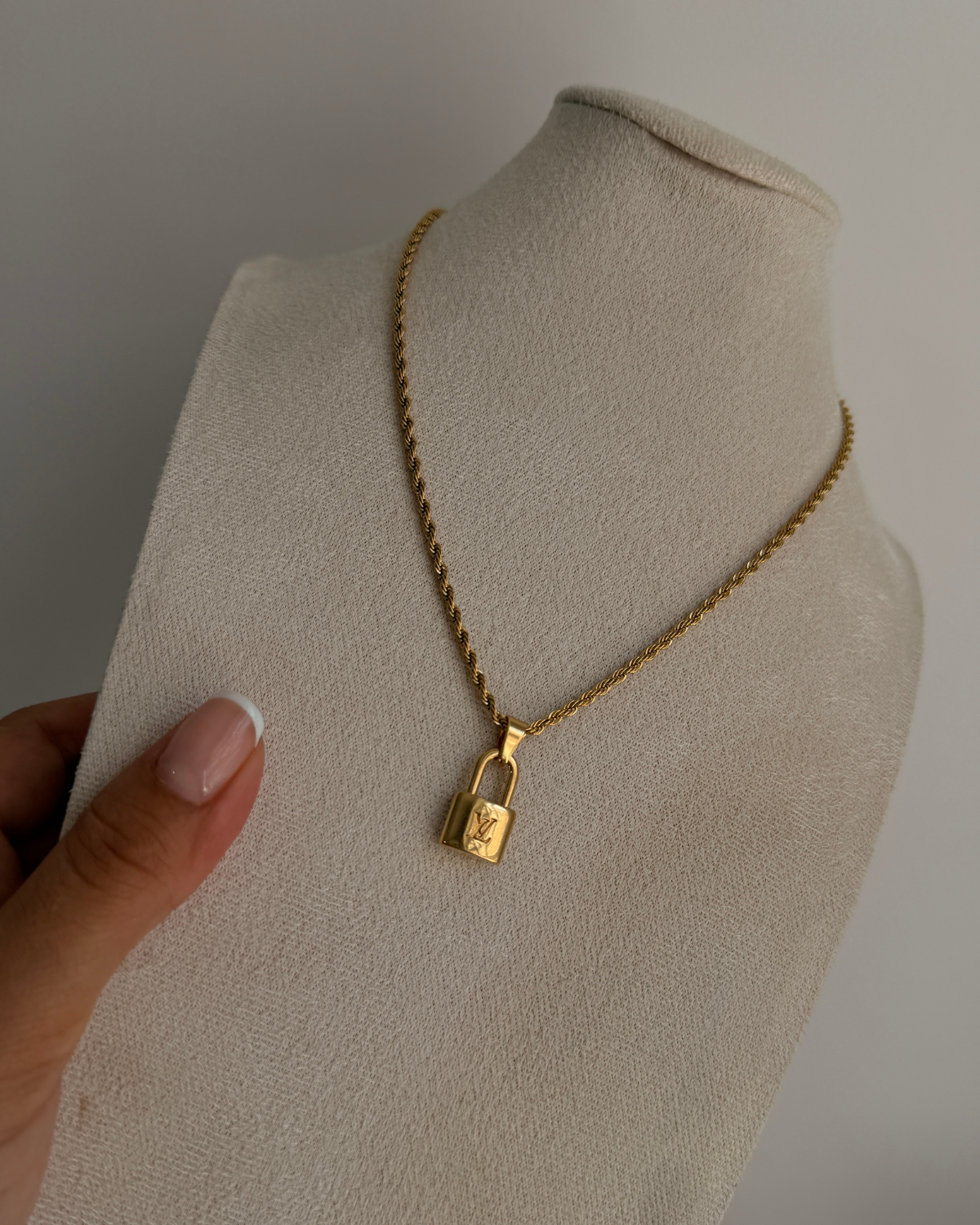 Authentic Louis Vuitton Pendant Padlock Reworked Pendant