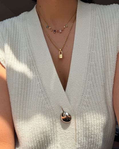 Authentic Louis Vuitton Pendant Padlock Reworked Pendant