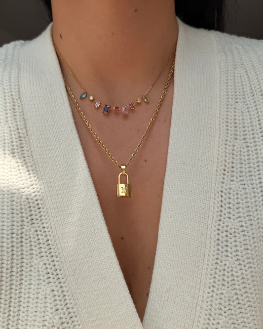 Authentic Louis Vuitton Pendant Padlock Reworked Pendant