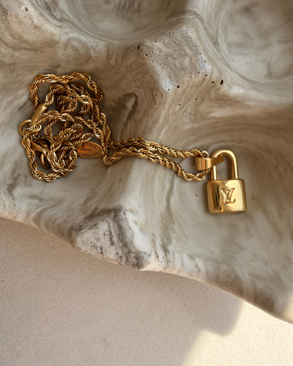 Authentic Louis Vuitton Pendant Padlock Reworked Pendant